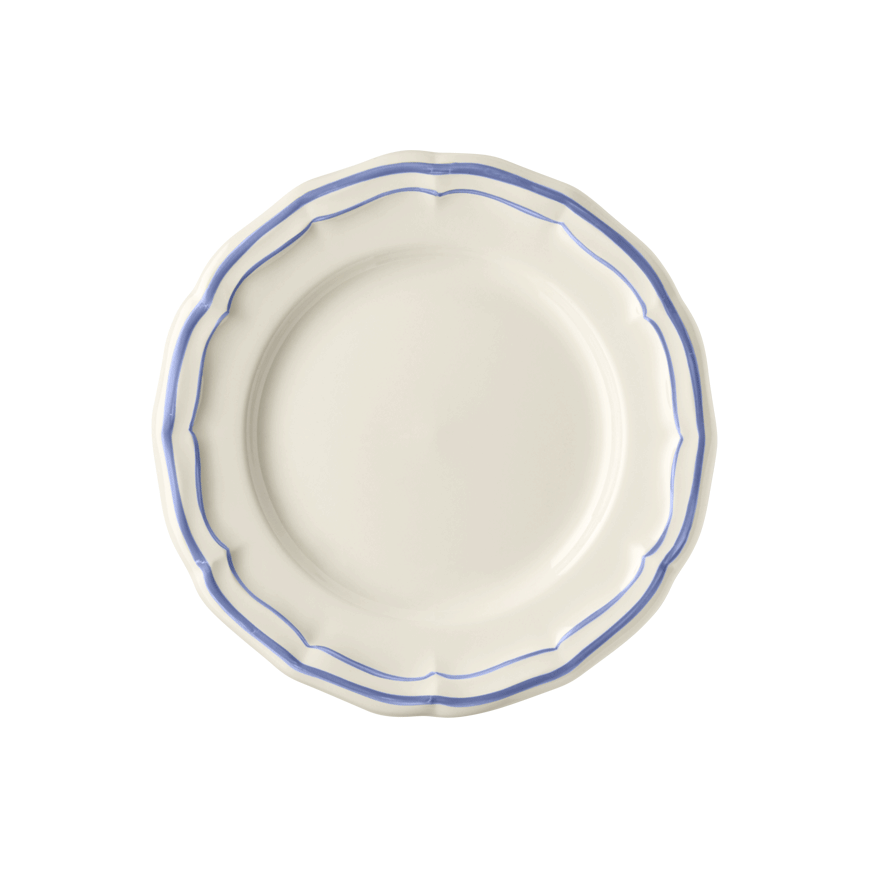 Gien Filet Blue Canape Plate - Charles Mayer