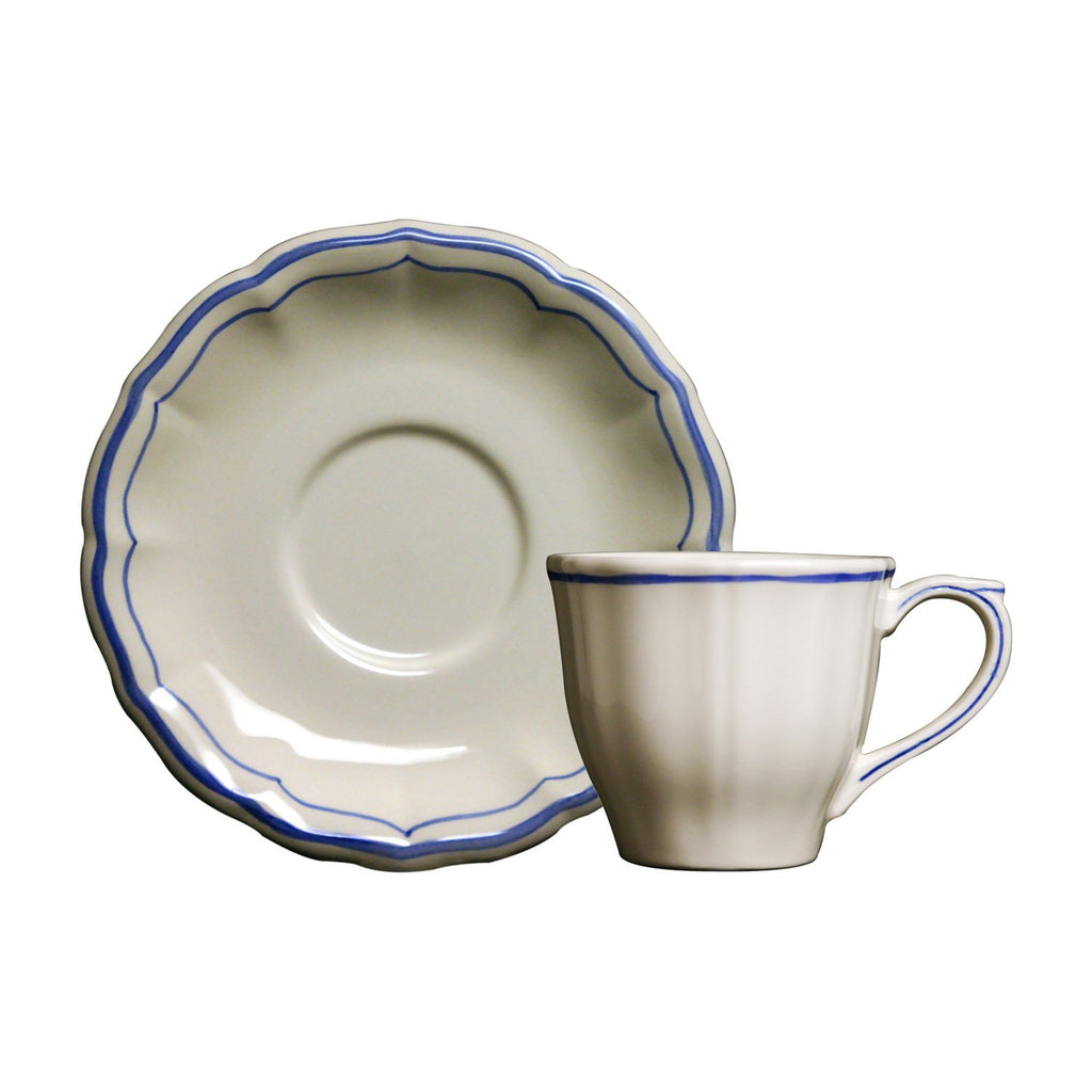 Gien Filet Blue U.S. Cup And Saucer - Charles Mayer