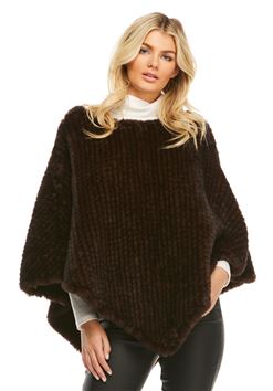 Fabulous Furs Ultra Knitted Whiskey Poncho - Charles Mayer