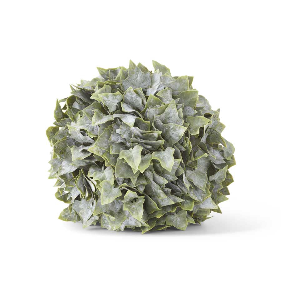 9" Real Touch Powdered English Ivy Ball Ornament - Charles Mayer