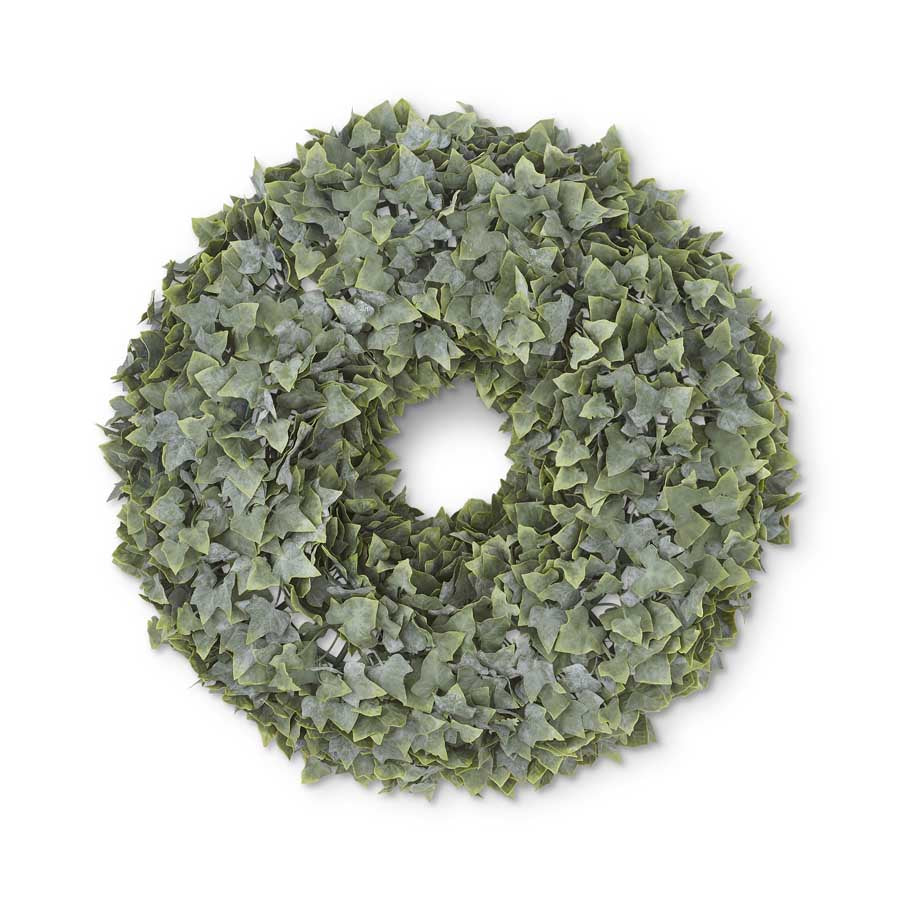 22" Real Touch Powdered English Ivy Wreath - Charles Mayer