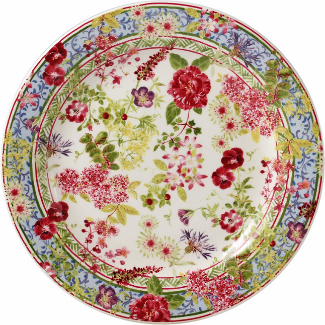 Gien Millefleurs Canape Plate - Charles Mayer