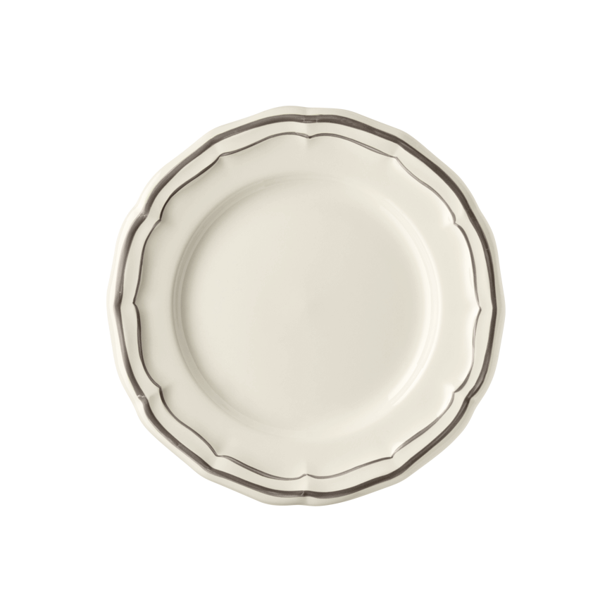 Gien Filet Taupe Canape Plate - Charles Mayer