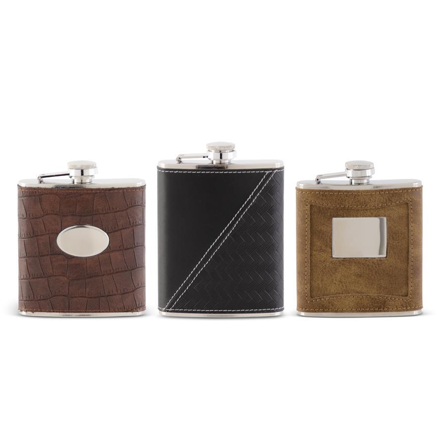 Leather Flask, Assorted - Charles Mayer