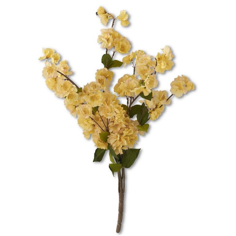 Yelllow 25" Peach Blossom Bush - Charles Mayer