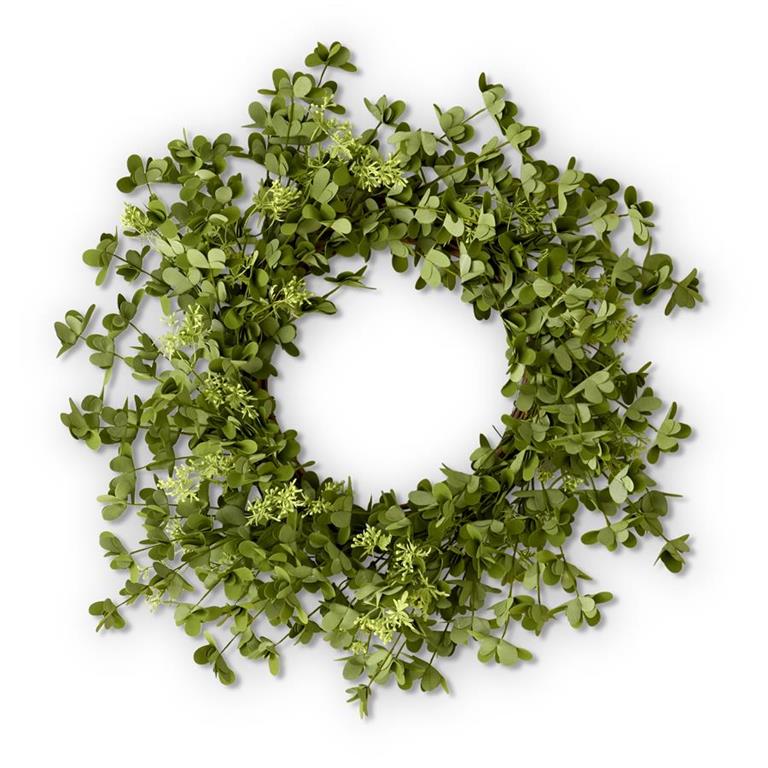 23" Green Eva Leaves Eucalyptus Wreath - Charles Mayer