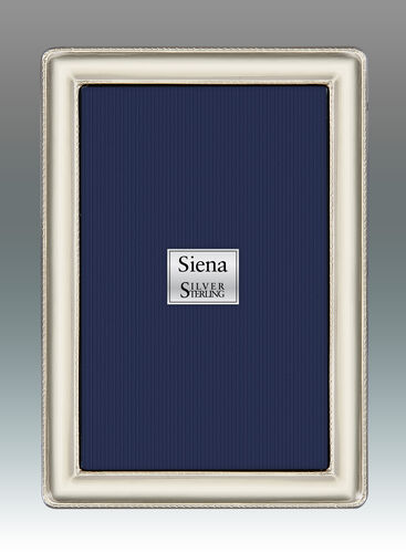 Tizo Design Sterling Fine Braid Border Frame, 4*6 - Charles Mayer