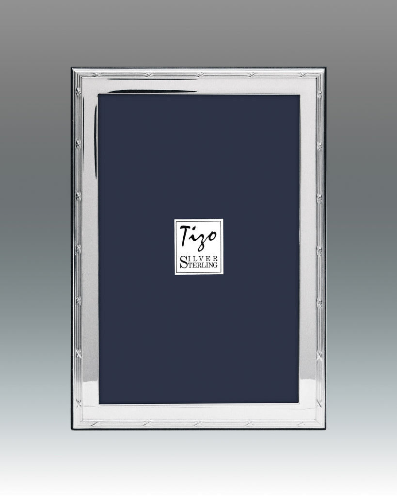 Tizo Design Sterling Knotted Bezel Border Frame, 5*7 - Charles Mayer