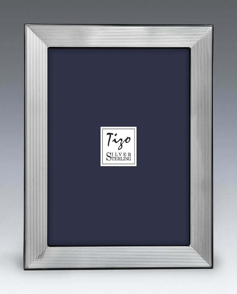 Tizo Design Flat Grooved Sterling 5*7 Frame - Charles Mayer