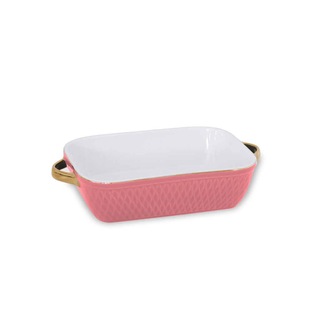 Beatriz Ball Small Salmon Rectangular Baker - Charles Mayer