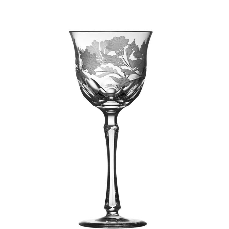 Varga Crystal Derby Panel Wine Glass - Charles Mayer