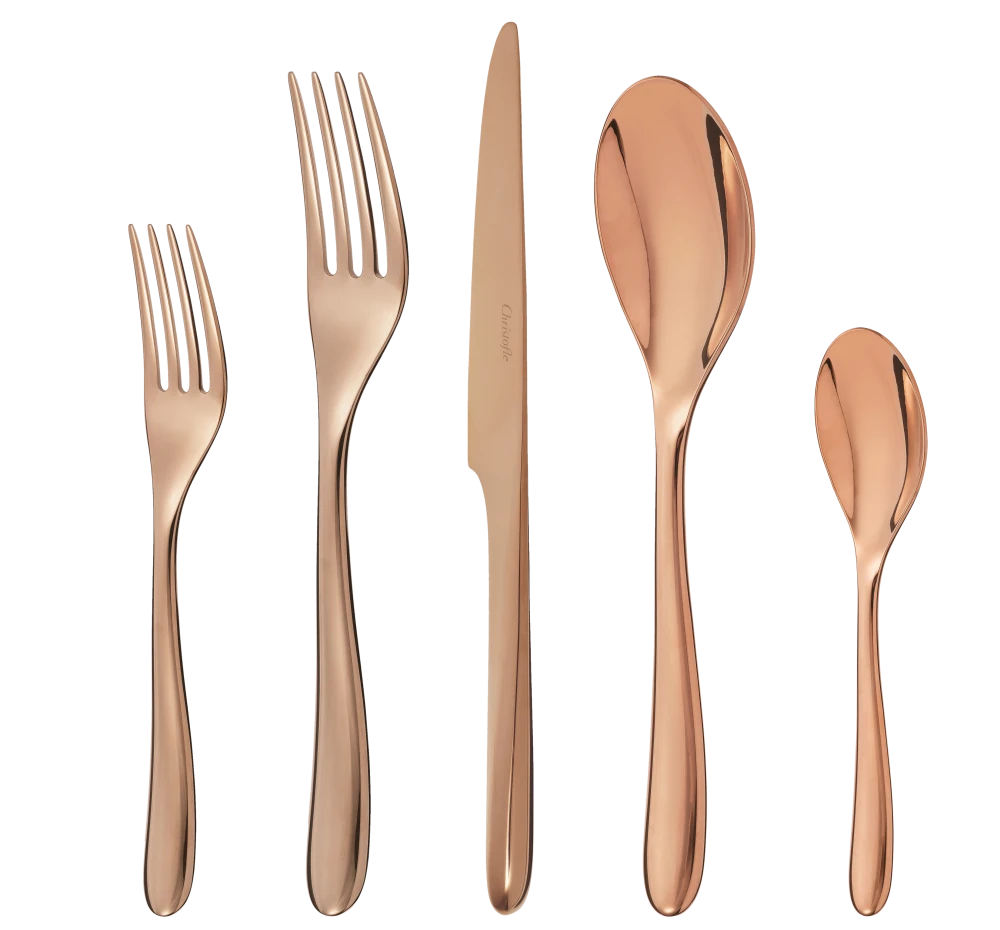 Christofle L'Ame Copper Stainless Steel 5Pc. Place Setting - Charles Mayer