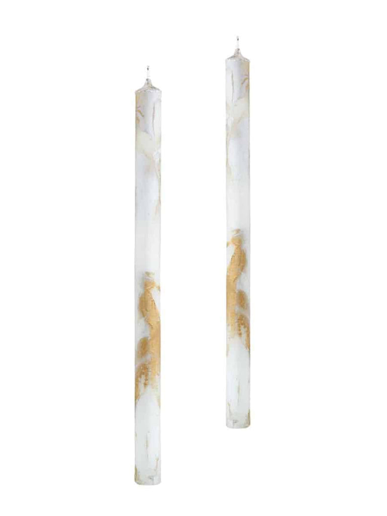 Jinglenog Candlela Bianco Taper Set Of 2 - Charles Mayer