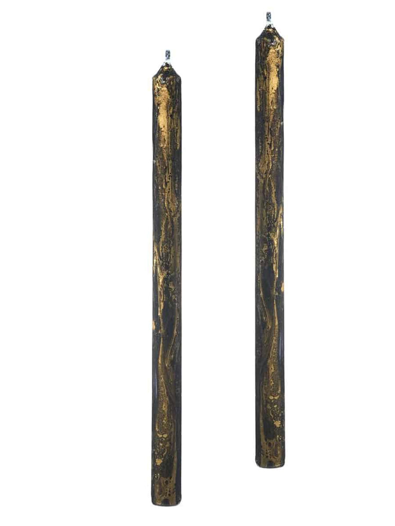 Jinglenog Candela Nero Candle, Set Of 2 - Charles Mayer