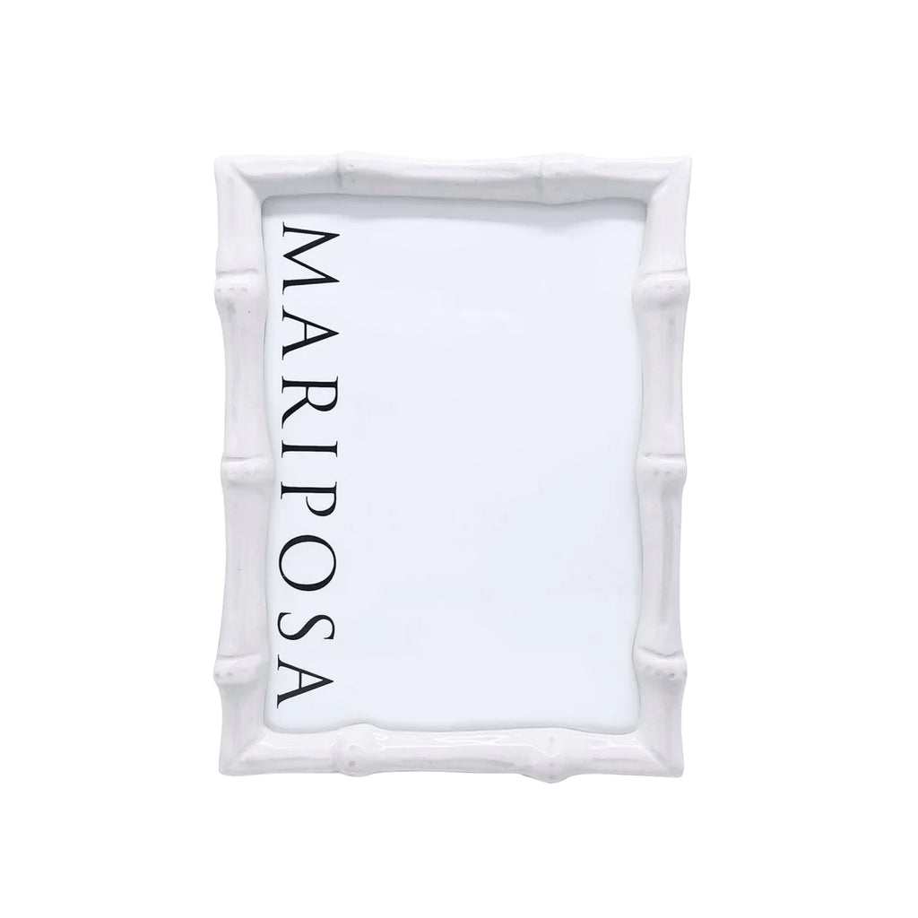 Mariposa Bamboo White 5*7 Frame - Charles Mayer