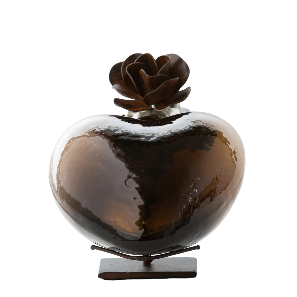 Jan Barboglio Corazon D'Melon Chocolate Glass Heart Blessing - Charles Mayer