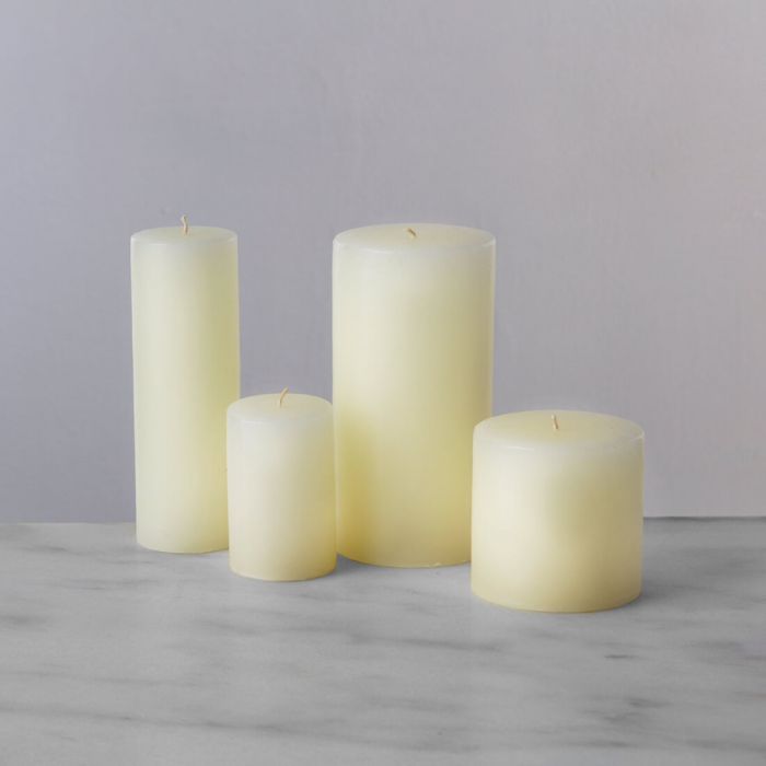 Simon Pearce Ivory 3*3 Pillar Candle - Charles Mayer