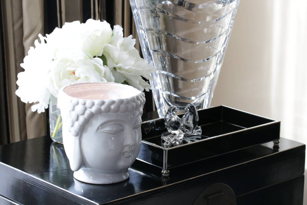 Thompson Ferrier - White Buddha Candle | Buddha Collection - Charles Mayer