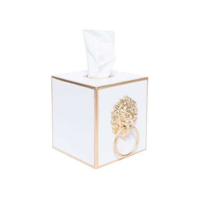 Color Block Paws and Claws White Tissue Box Cover - Charles Mayer