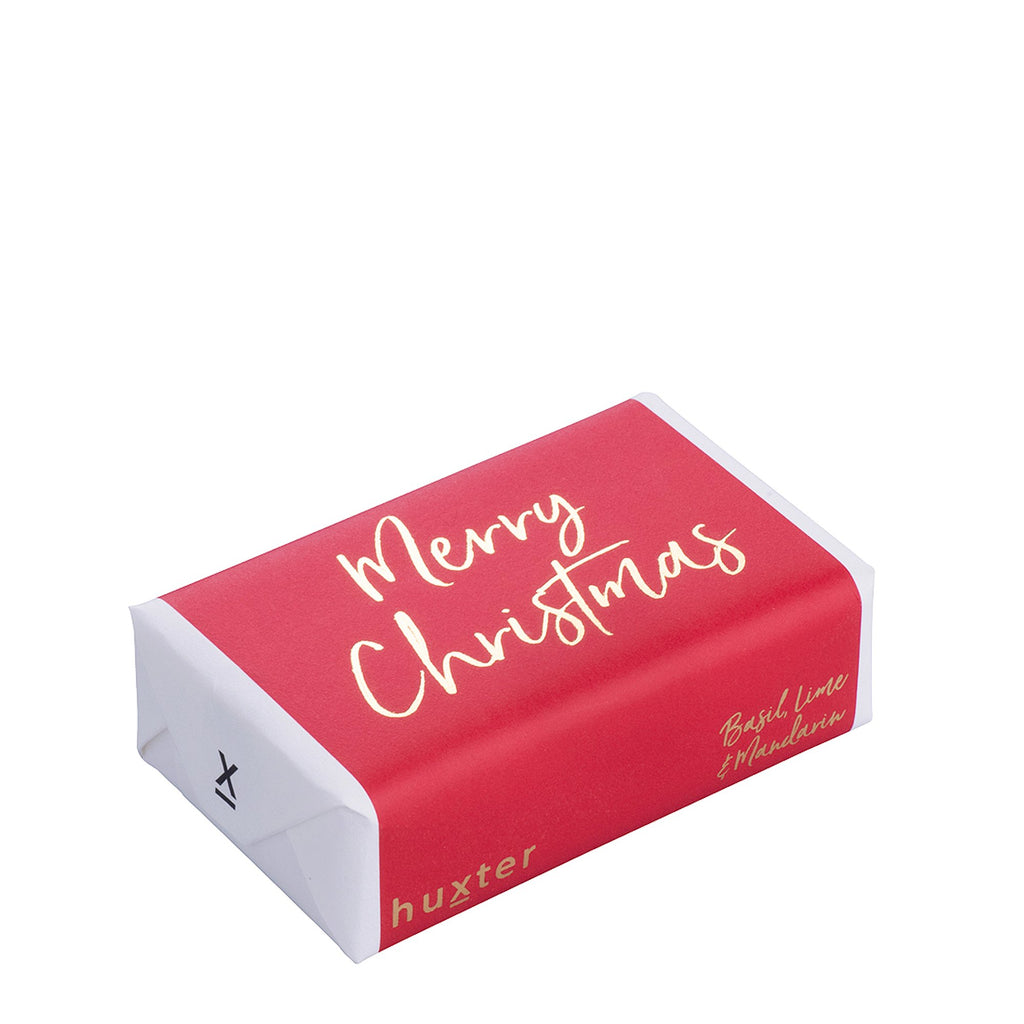 Cie Luxe Red Foil Merry Christmas Soap - Charles Mayer