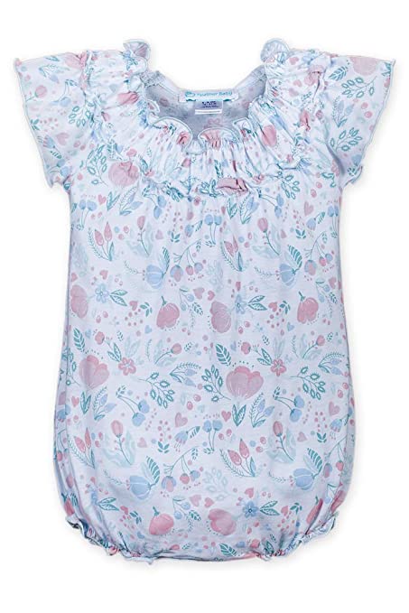 Feather Baby Caroline On Baby Blue Ruched Bubble - Charles Mayer