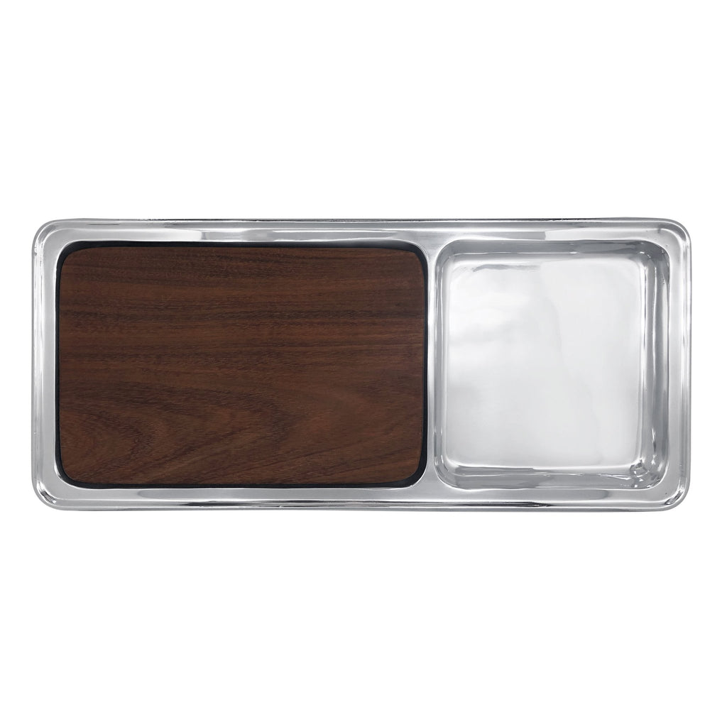 Mariposa Signature Cheese & Cracker Server With Dark Wood Insert - Charles Mayer