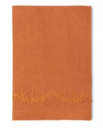 Henry Handwork Tangerine Prism Vine Cocktail Napkin, Set Of 4 - Charles Mayer