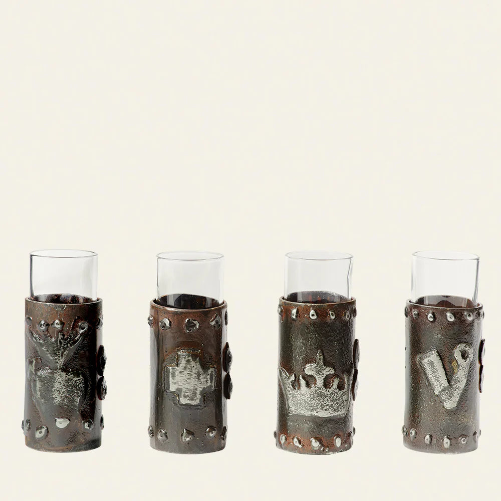 Jan Barboglio Milagros Tequileros In Gift Box, Set Of 4 - Charles Mayer