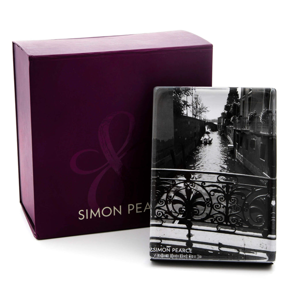 Simon Pearce Woodbury 4*6 Vertical Photo Block - Charles Mayer