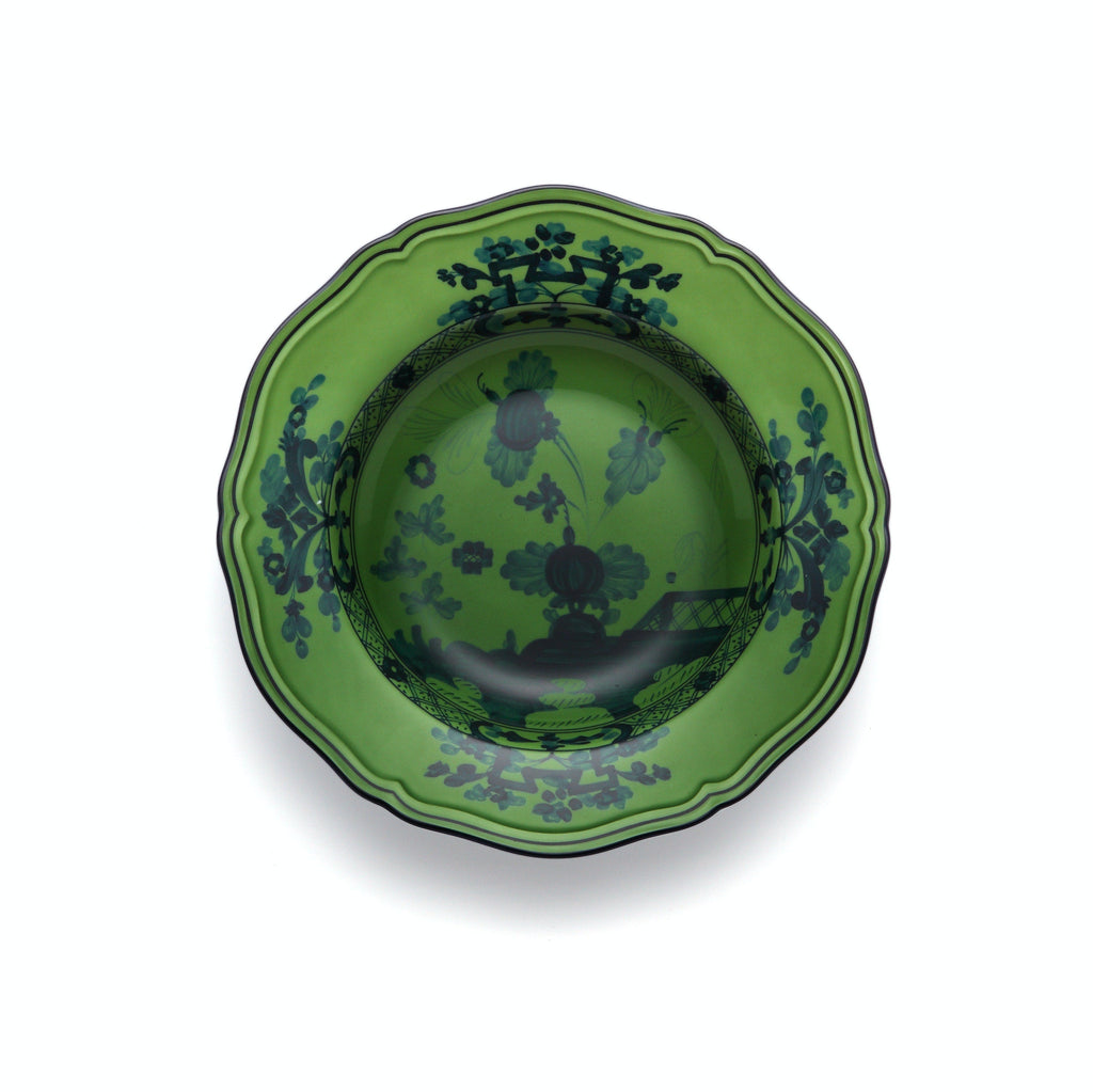Ginori Oriente Italiano Malachite Soup Plate - Charles Mayer