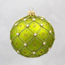Thomas Glenn Lime Pearl Ornament - Charles Mayer