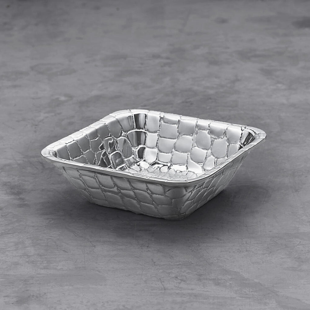 Beatriz Ball Pieles Croc Small Square Bowl - Charles Mayer