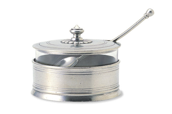 Match Pewter Parmesan Dish With Spoon - Charles Mayer