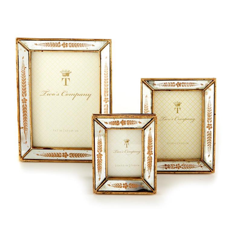 Mirrored Gold Leaf 5*7 Frame - Charles Mayer