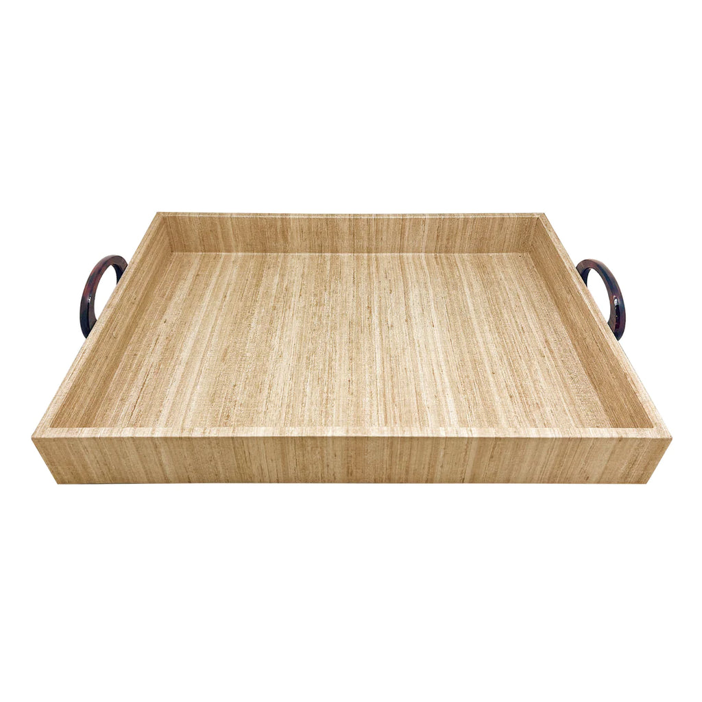 Mariposa Mallorca Large Tortoise Handled Tray - Charles Mayer