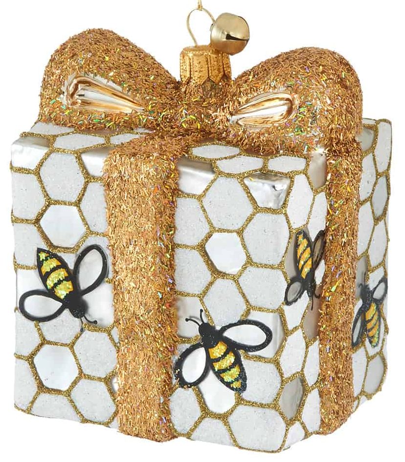 Jinglenog Bee Present Ornament - Charles Mayer