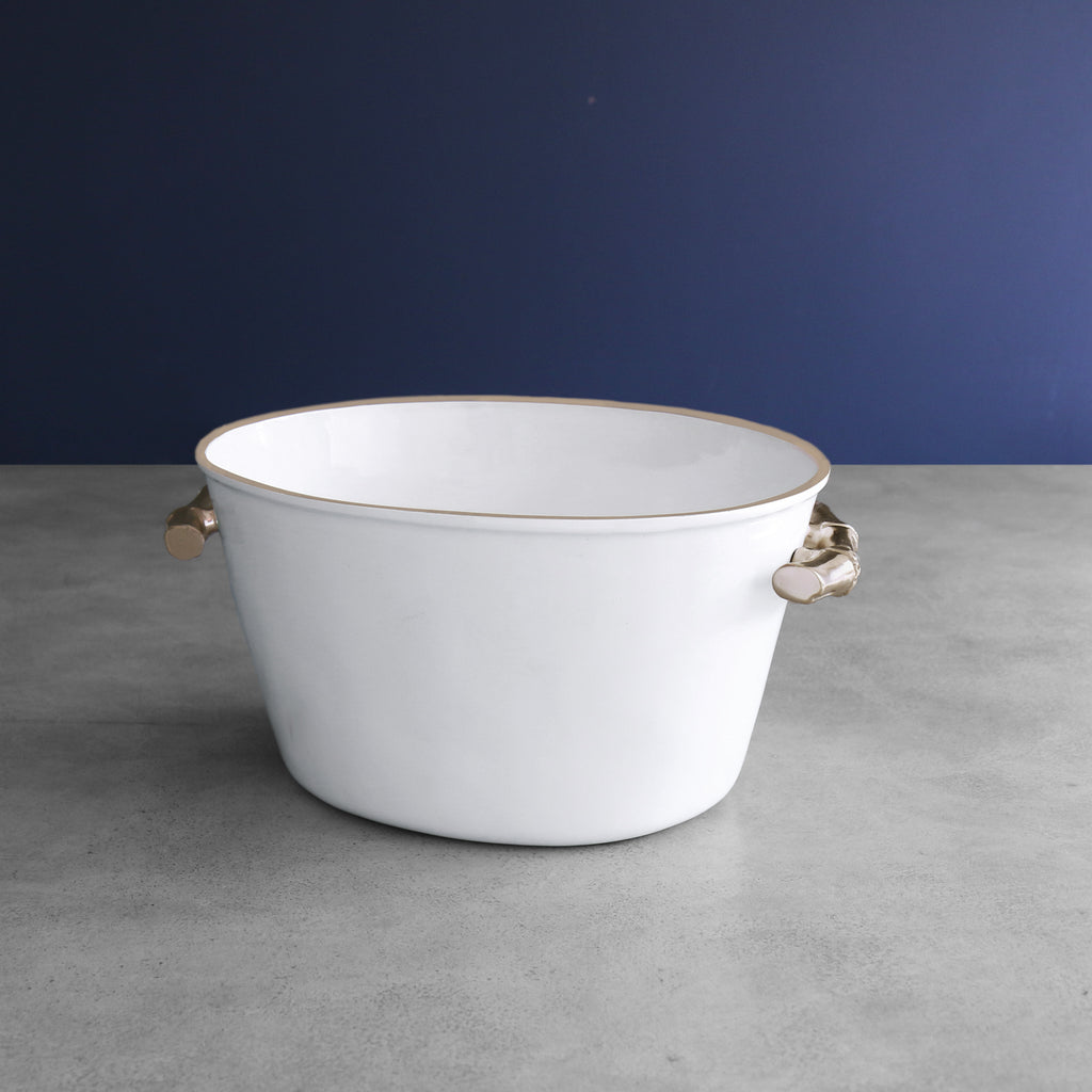 Beatriz Ball Thanni Bamboo Large Oval Ice Bucket - Charles Mayer