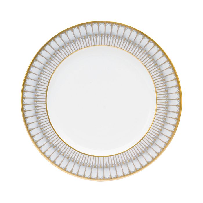 Deshoulieres Arcades Grey/Gold Dinner Plate - Charles Mayer