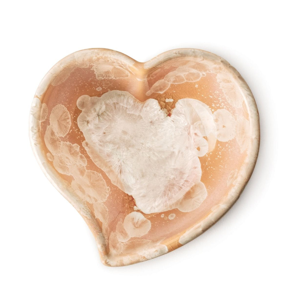 Simon Pearce Crystalline Sunset Twist Heart Bowl - Charles Mayer