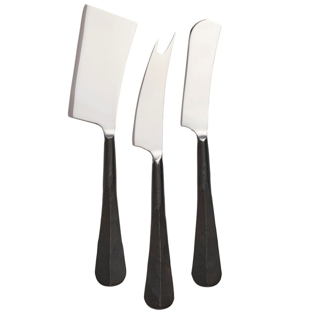 Simon Pearce Woodbury Black Cheese Knife Set - Charles Mayer