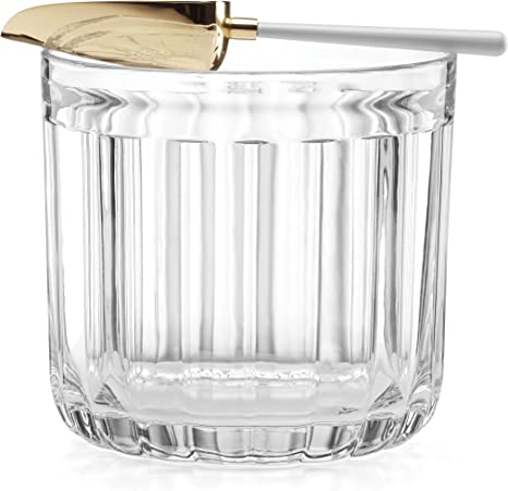 Kate Spade Park Circle Clear Ice Bucket With Scoop - Charles Mayer