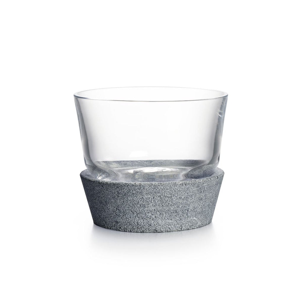 Simon Pearce Alpine Dip Bowl W/Soapstone Base - Charles Mayer