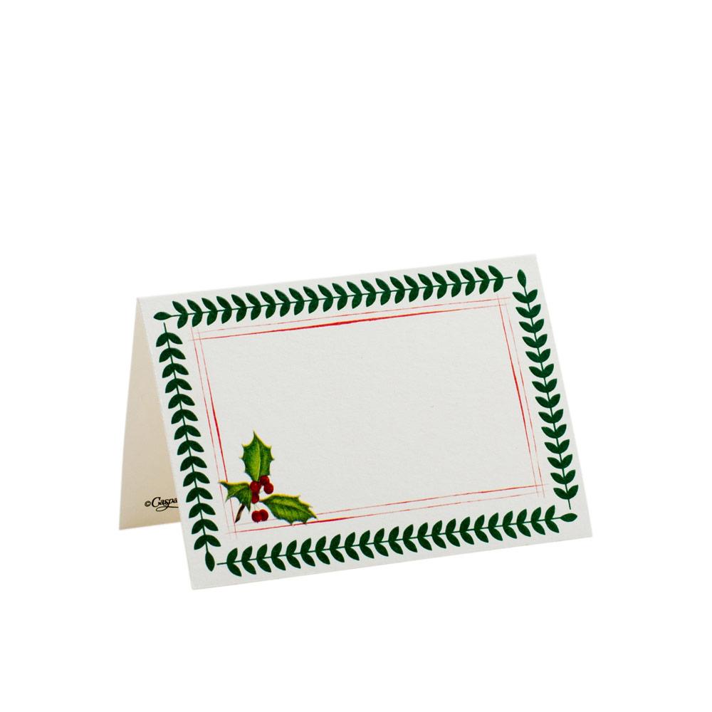 Caspari Yuletide Cheer Place Cards, Set Of 8 - Charles Mayer
