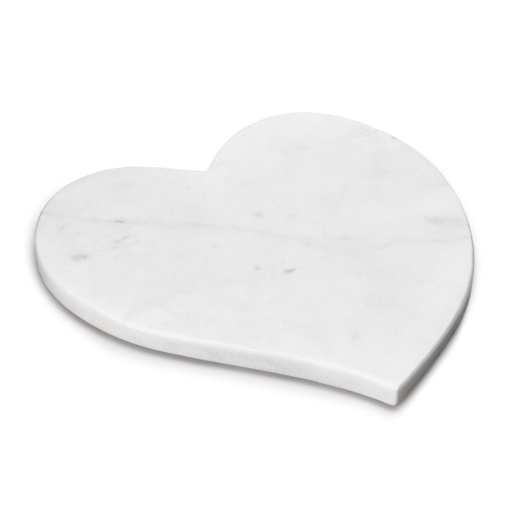Simon Pearce White Marble Heart Board - Charles Mayer