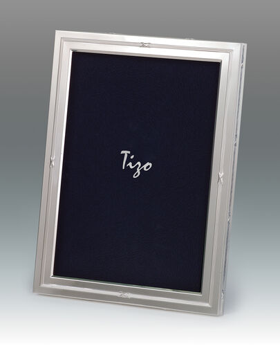 Tizo Design Silver Plate Mid Ribbon Frame, 8*10 - Charles Mayer