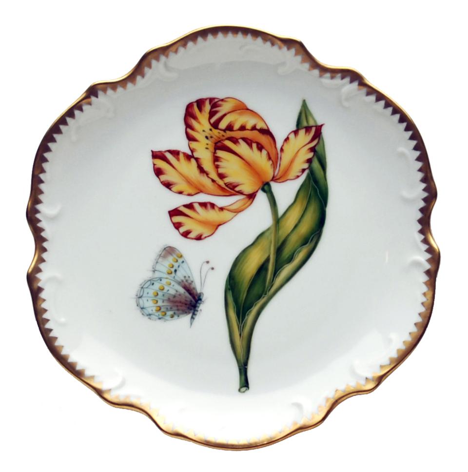 Anna Weatherley Old Master Tulip Yellow/Gold Bread & Butter Plate - Charles Mayer