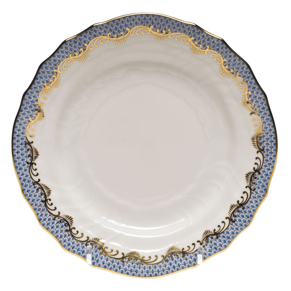 Herend Fish Scale Light Blue Bread & Butter Plate - Charles Mayer
