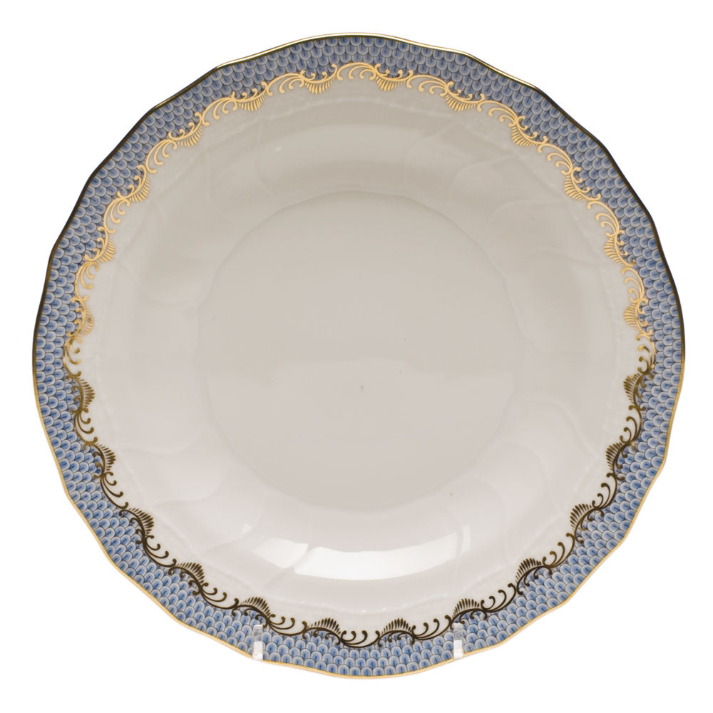 Herend Fish Scale Light Blue Dessert Plate - Charles Mayer