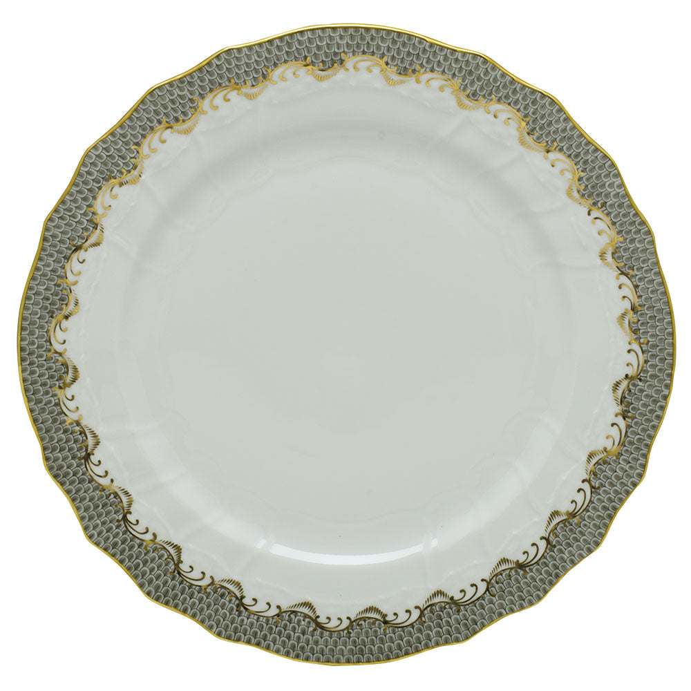 Herend Fish Scale Gray 11" Service Plate - Charles Mayer