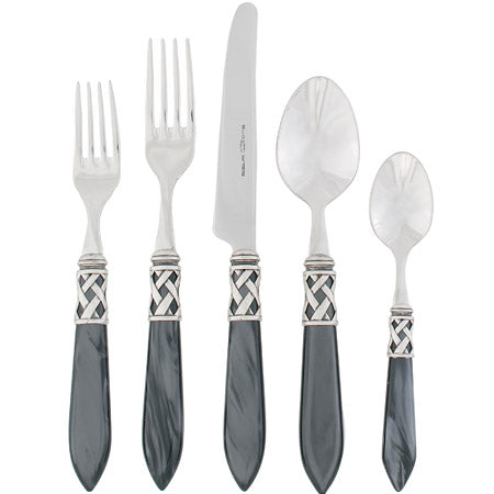 Vietri Aladdin Antique Charcoal 5Pc. Place Setting - Charles Mayer